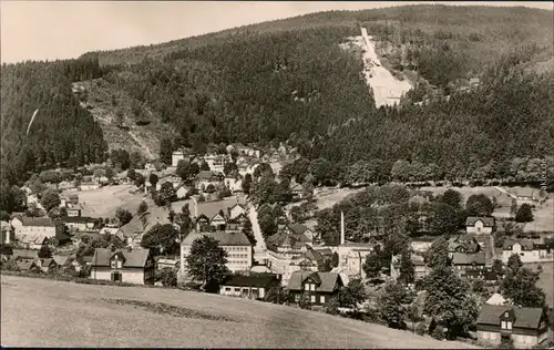 Sachsenberg-Georgenthal-Klingenthal Blick auf den  Schanze 1961