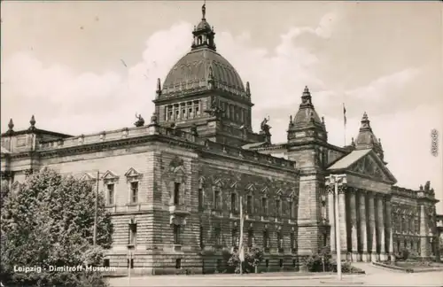 Ansichtskarte Zentrum-Leipzig Georgi-Dimitroff-Museum 1957