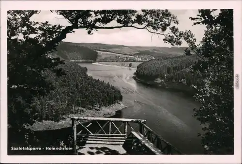 Saalburg-Ebersdorf (Saale) Bleilochtalsperre - Heinrichstein 1962