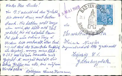 Ansichtskarte Bad Tennstedt Osthöferturm 1958