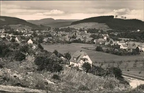 Ansichtskarte Schwarza (Thüringer Wald) Blick auf den Ort 1963