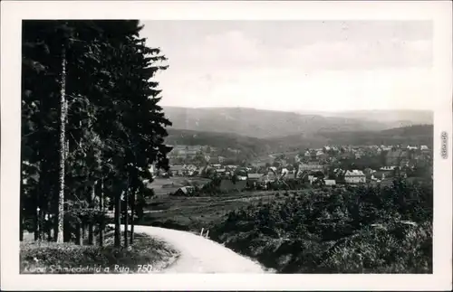 Ansichtskarte Schmiedefeld (Rennsteig) Blick auf die Stadt 1960