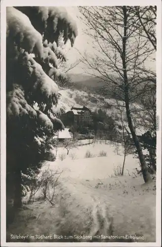 Ansichtskarte Sülzhayn-Ellrich Sanatorium, Sackberg 1931