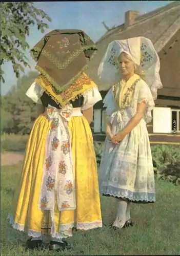 Ansichtskarte  Niedersorbische Tracht 1977