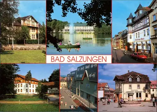 Bad Salzungen Pension Burgsee, Waldgaststätte, Ratsstraße, Mohren-Apotheke 1995