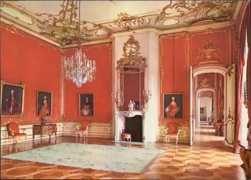 Brandenburger Vorstadt-Potsdam Neues Palais: Rotes Damastzimmer 1974