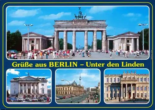 Ansichtskarte Mitte-Berlin Unter den Linden 1995