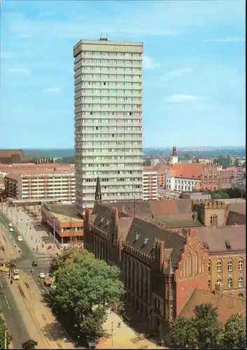 Frankfurt (Oder) Blick vom Hochhaus Grubener Straße 1986