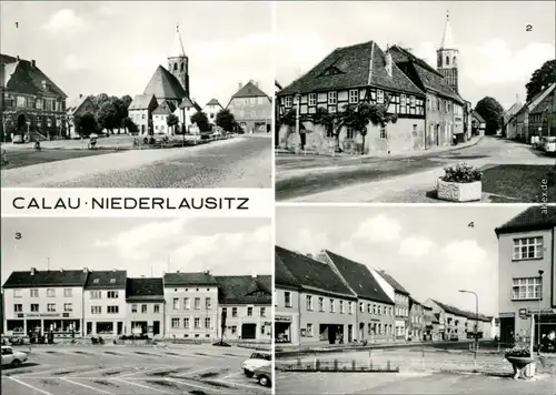 Calau Kalawa 4B Platz des Friedens Kirchstraße Cottbuser Straße 1976