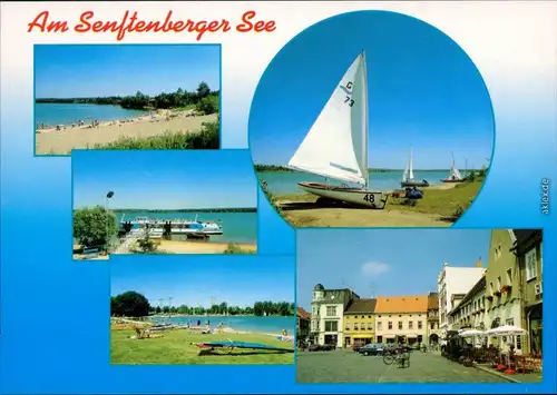 Senftenberg (Niederlausitz) Großkoschen Strand Seglerhafen, Niemtsch Markt 1995