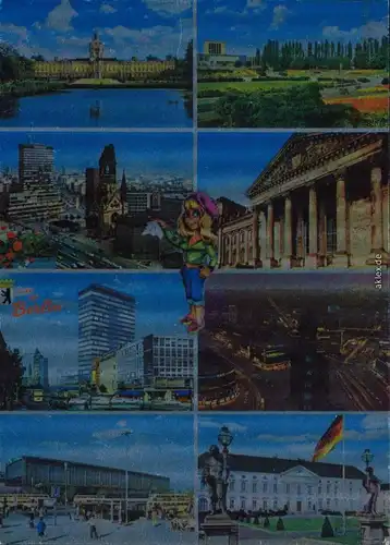 Berlin Gedächtniskirche, S-Bahnhof Nationalgalerie 1980 Silber-Effekt