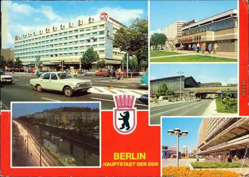 Berlin IHotel u.d.Linden,SchönhAllee Greifsw Str Bahnhof Rathausstr g1982