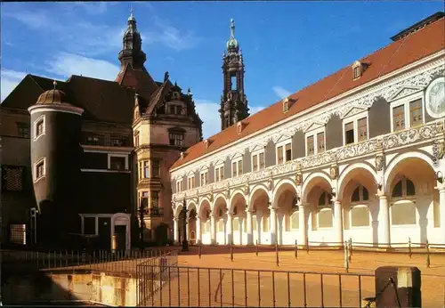 Ansichtskarte Innere Altstadt-Dresden Stallhof 1995