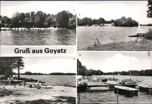 Goyatz-Schwielochsee Seglerhafen, GST-Bezirksausbildungszentrum, Strand, 1987
