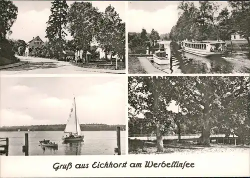 Eichhorst-Schorfheide Straße, Kanal mit Fähre, Werbellinsee, Brücke 1971