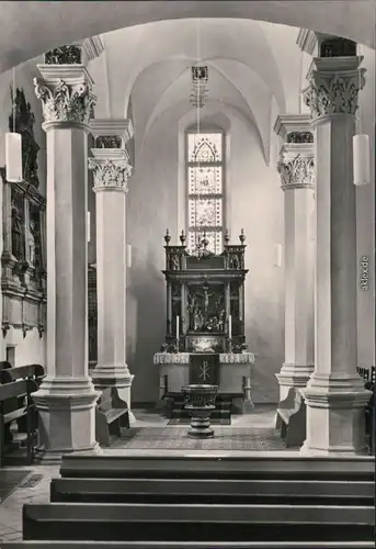 Ansichtskarte Rheinsberg (Mark) Kirche - Altarraum 1970
