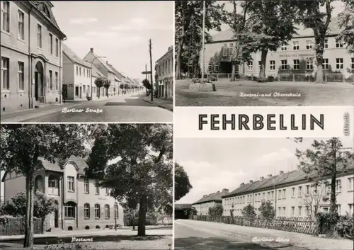 Fehrbellin Berliner Straße, Zentral- und Oberschule  Berliner Allee 1974