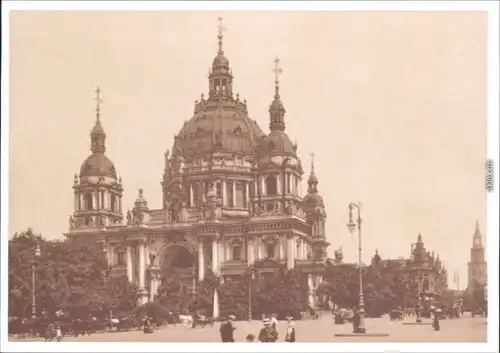 Ansichtskarte Mitte-Berlin Dom und Lustgarten 1910/1987