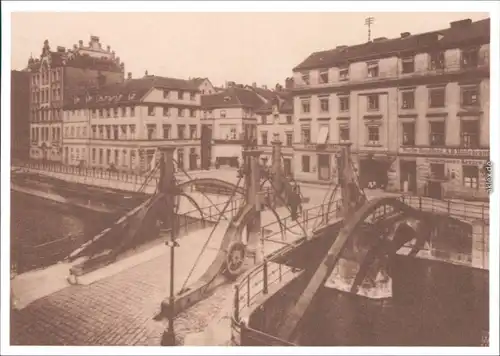 Ansichtskarte Mitte-Berlin Jungfernbrücke 1904/1987