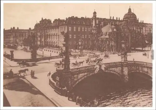 Mitte-Berlin Repro - Kaiser Wilhelm Brücke, Berliner Schloß 1905/1987