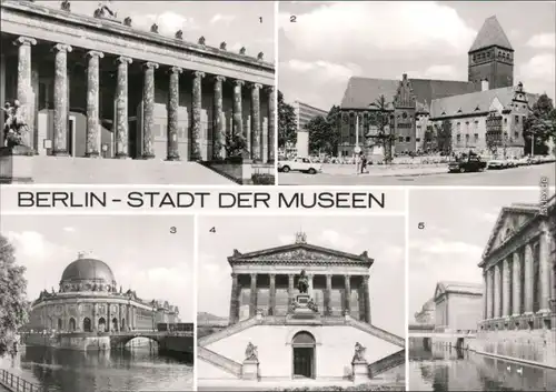Mitte-Berlin Altes- Märkisches- Bademuseum, Gemäldegalerie, Pergamonmuseum 1972