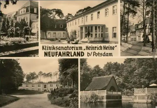 Ansichtskarte Neu Fahrland-Potsdam Kliniksanatorium Heinrich Heine 1970