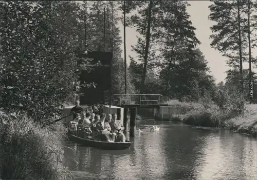 Ansichtskarte Lübbenau (Spreewald) Lubnjow Spreewaldkahnfahrt 1968