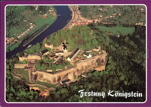 Königstein (Sächsische Schweiz) Luftbild - Festung Königstein 2000