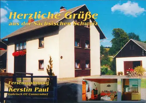 Gohrisch Sächs.Schweiz Ferienwohnung Kerstin Paul Außen- und Innenansicht 1980