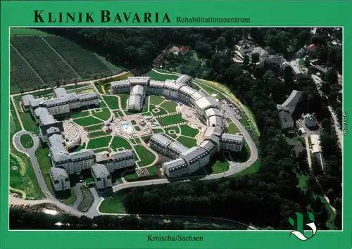 Ansichtskarte Kreischa Luftbild - Klinik Bavaria 2003