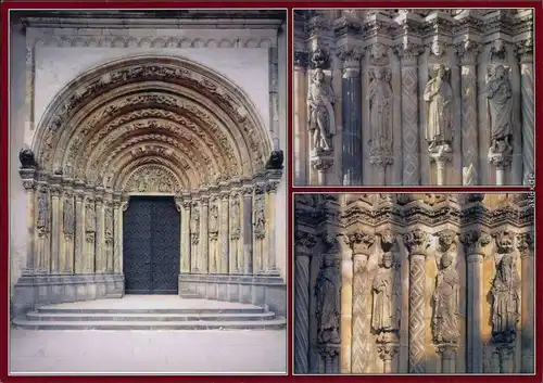 Freiberg (Sachsen) Dom St. Marien - Romanisches Portal, Gewände-Skulpturen 2000