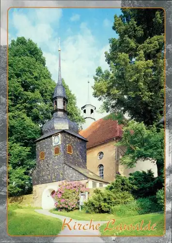 Ansichtskarte Lawalde Kirche 2000