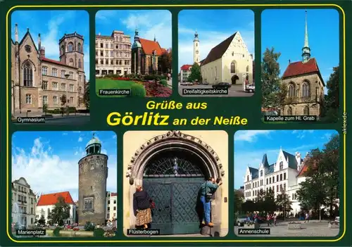 Görlitz Zgorzelec Gymnasium, Frauenkirche, Marienplatz, Annenschule 1995