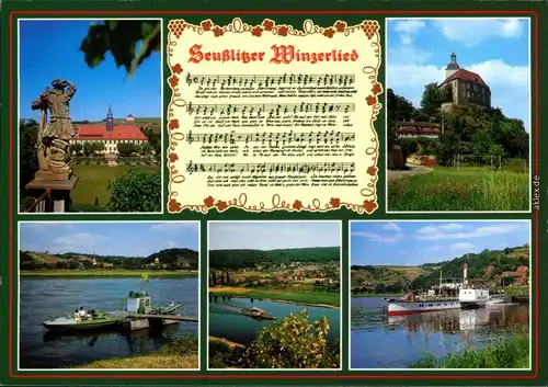 Ansichtskarte Niederlommatzsch Ausflugslokal & Landhotel Elbklause 1995
