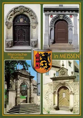 Meißen Sitznischenportal am Jahnaischen Freihof am Bürgerhaus  Futtermauer 1998