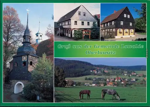 Lawalde Glockenturm, Mühlenmuseum, Umgebindehaus, Landschaft 2003