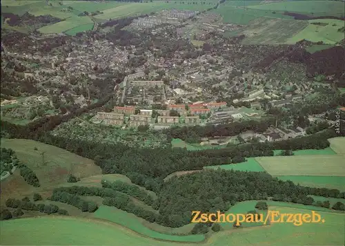 Ansichtskarte Zschopau Luftbild 1995