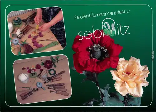 Ansichtskarte Sebnitz Seidenblumenmanufaktur 1995