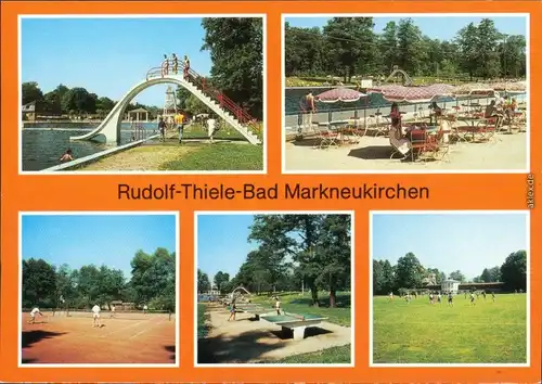 Ansichtskarte Markneukirchen Rudolf-Thiele-Bad 1990