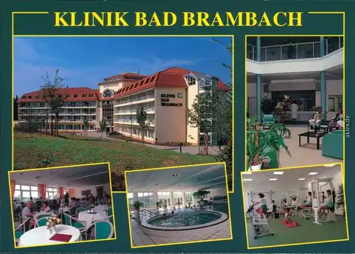 Ansichtskarte Bad Brambach Klinik 2002