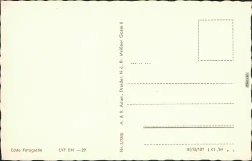 Ansichtskarte Bad Schandau Schrammsteine 1964