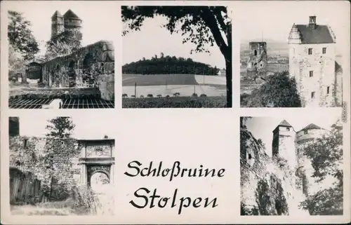 Ansichtskarte Stolpen Burg Stolpen - Ruine 1964