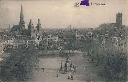 Gent Ghent (Gand) Platz von Vendredi, Vrijdagmarkt (Gent / Gand) 1918