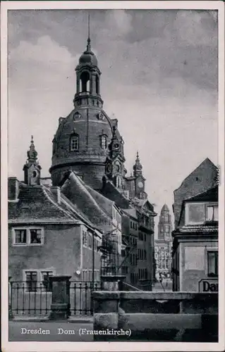 Ansichtskarte Innere Altstadt-Dresden Frauenkirche 1920