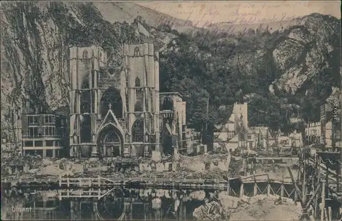 Ansichtskarte Dinant Dinant Zitadelle - Aufbau 1915