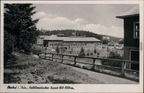 Ansichtskarte Oberhof (Thüringen) Kuranlage 1920