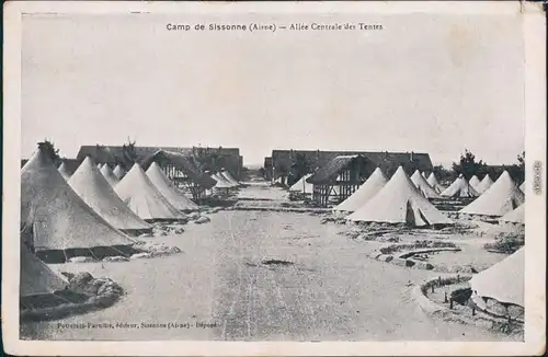 CPA Sissonne Camp de Sissonnne 1914