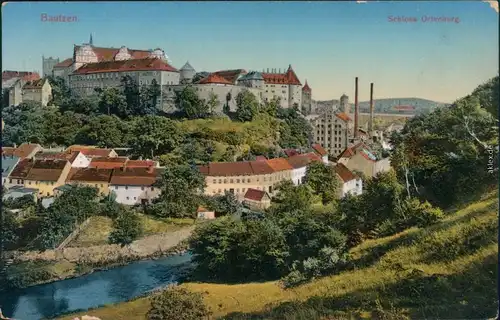 Ansichtskarte Bautzen Budyšin Ortenburg 1911
