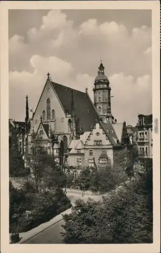 Ansichtskarte Leipzig Thomaskirche 1956 