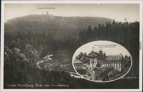 Ansichtskarte Schmilka Großer Winterberg 1930